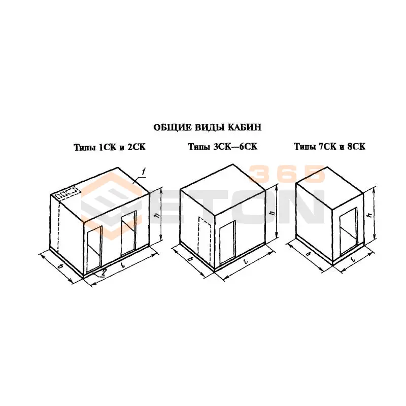 Кабины санитарно-технические ГОСТ 18048-80 7СК 27
