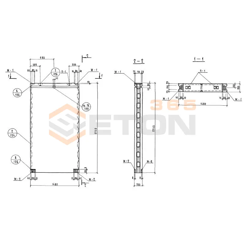 Блоки внутренних стен Серия 1.134-1 СБВ 15-2-28 т-1 (1.134-1)