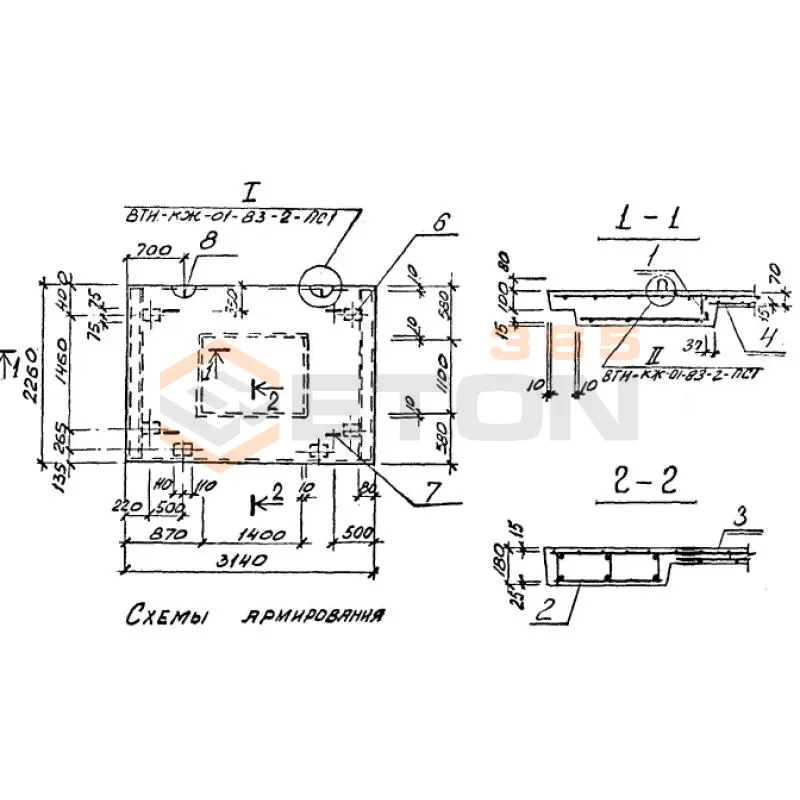 Панели стеновые Серия ВТИ-КЖ 01-83 ПС 2 (ВТИ-КЖ 01-83)