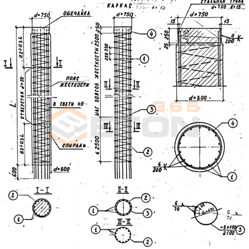 Блоки столбов ИНВ 25442м СС 11-1 н (ИНВ 25442м)