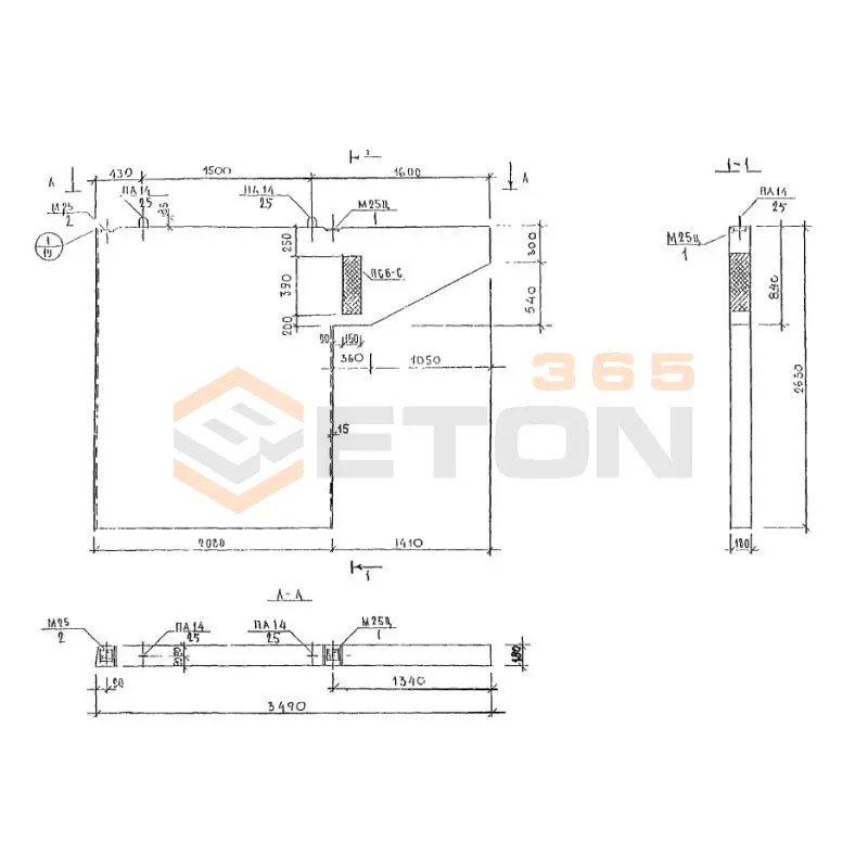 Панели внутренних стен Альбом 3РС 31-11 3В 12-2 (Альбом 3РС 31-11)