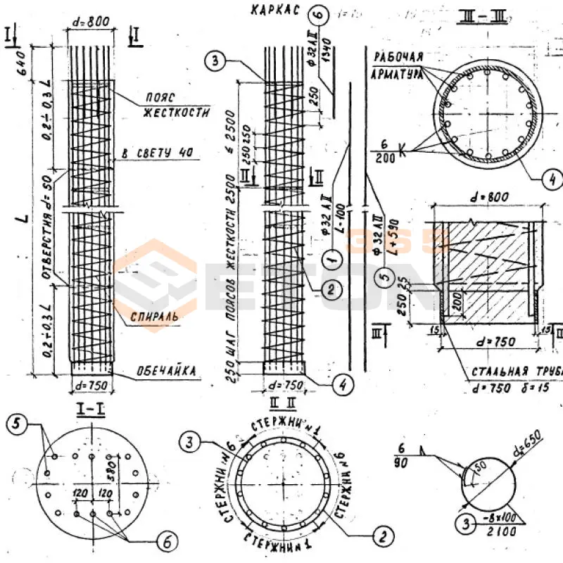 Блоки столбов ИНВ 25442м СВ 13-1 (ИНВ 25442м)