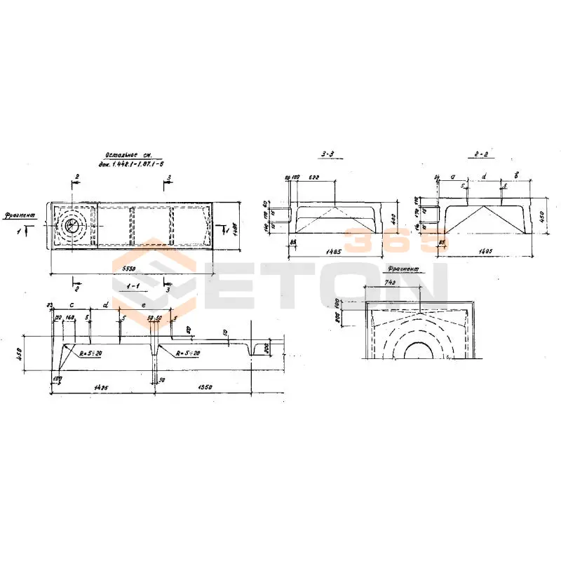 Плиты ребристые Серия 1.442.1-1/87 1П 3-1 АтVIт-3 в (1.442.1-1.87)